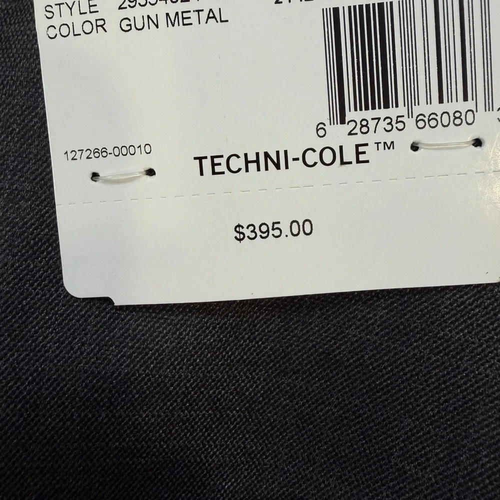 Kenneth Cole Reaction Techni-Cole Slim Fit Suit Jacket Gun Metal Grey 40R